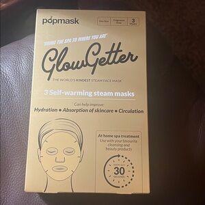 Pop mask Glowgetter 3 self warming steam masks